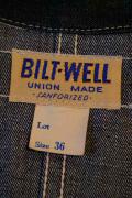 BILT-WELL (ビルトウェル)/11ozデニム・ワークコート/BW12451/ノンウォッシュ
