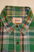 UES (ウエス)/空羽チェックシャツ/501301/グリーン