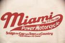 DELUXEWARE (デラックスウエア)　半袖Tシャツ　DLT-1602F　"MIAMI MOTORCYCLE"　ナチュラル