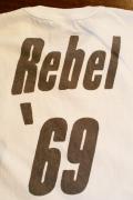 DELUXE WARE (デラックスウエア)/半袖Tシャツ/S69B/REBEL '69/ホワイト