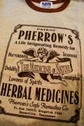 Pherrow's(フェローズ)/リンガーT/HERBAL MEDICINES/杢ベージュ×ブラウン