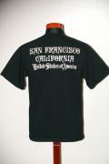 DELUXEWARE (デラックスウエア)　半袖Tシャツ　DLT-1501B　"SANFRANCISCO"　ブラック
