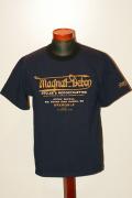 DELUXEWARE (デラックスウエア)　半袖Tシャツ　DLT-1604B　"MAGNAT DEBON"　フットブルー×ブラック