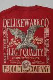 DELUXEWARE (デラックスウエア)　半袖Tシャツ　BRG-00A1　"LEGIT QUALITY"　M.レッド