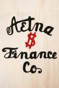 STYLE EYES (スタイルアイズ)　レーヨン・ボウリングシャツ　SE37551　"AETNA $ FINANCE"　オフホワイト