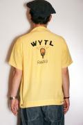 STYLE EYES (スタイルアイズ)　レーヨン・ボウリングシャツ　SE37554　"WYTL RADIO"　イエロー