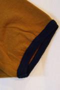 DELUXEWARE (デラックスウエア)　半袖リンガーTシャツ　DRS-14B　"CINCINNATI"　RESINE (マスタード)×ネイビー