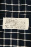 SUGAR CANE (シュガーケーン)　3ozグラデーションチェック・オープンカラーシャツ　SC37936　ネイビー