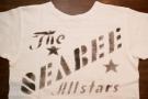 HELLER'S CAFE (ヘラーズカフェ)　半袖Tシャツ　HC-M74　"THE SEABEE ALLSTARS"　オフ