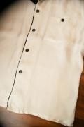 DELUXE WARE (デラックスウエア)　ボウリングシャツ　B1501　"SQUEAL BOWLING"　スモーク&ブラック