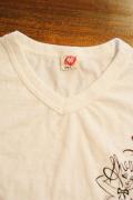 MWS/VネックTシャツ/1813709/SHERYL COCKTAIL LOUNGE/オフホワイト