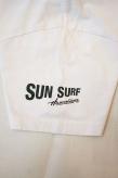 SUN SURF (サンサーフ) × PEANUTS (ピーナッツ)　半袖スヌーピーTシャツ　SS79166　"SURF"　ホワイト