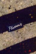 Pherrow's (フェローズ)　ウールボーダー・バスクシャツ　13W-PWBT1-B　グレー杢×ブラック