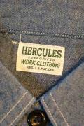 HERCULES (ヘラクレス)/通気孔(ベンチレーション)シャンブレーシャツ/JDH-001