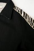 STYLE EYES (スタイルアイズ)　メルトン・スポーツジャケット　SE13213　"SOLID&ZEBRA COAT"　ブラック