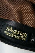 Dapper's (ダッパーズ)　ネップ・ウールキャスケット　1043　"Classical Two-Pleated Casquette"　ブラック