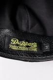 Dapper's (ダッパーズ)　レザーキャスケット　1669　"40’s Style Classic Horsehide Leather Casquette"　R.ブラック (ブラウンベース)