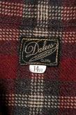 DALEE'S (ダリーズ)　長袖オープンカラーシャツ　"WALES CHECK (ウェールズチェック)"　...30s Wales Check Shirt　ワイン