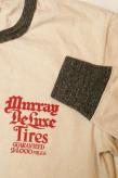 DELUXEWARE (デラックスウエア)　長袖Tシャツ　DLL-03　"MURRAY"　オールドアイボリー
