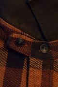 DELUXEWARE (デラックスウエア)　サイジングネルシャツ　HV-17　"THIRDING SHIRT"　フレームオレンジ