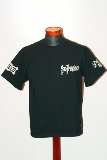 DELUXEWARE (デラックスウエア)　半袖Tシャツ　DLT-1601B　"FRISCO"　ブラック