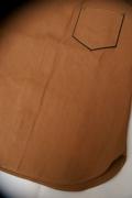 DELUXE WARE (デラックスウエア)　ダックシャツ　7641　"40'S DUCKSBUCK"　ブラウン・ノンウォッシュ