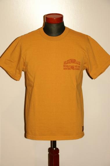 DELUXEWARE (デラックスウエア)　半袖Tシャツ　DLT-1802　"ATSC"　USイエロー