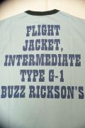 BUZZ RICKSON'S (バズリクソンズ) × PEANUTS (ピーナッツ)　半袖スヌーピーTシャツ　BR77141　"TYPE G-1"　ライトブルー