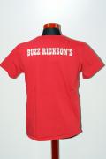BUZZ RICKSON'S (バズリクソンズ) × PEANUTS (ピーナッツ)　半袖スヌーピーTシャツ　BR77286　"GET READY FOR PEACE"　レッド