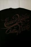 DELUXEWARE (デラックスウエア)　半袖Tシャツ　SDL-1902　"AUGUST CUSTOMS"　ブラック