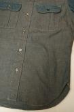 DELUXEWARE (デラックスウエア)　半袖シャンブレーシャツ　WWS-25　"SHORT CHAMBRAY"　コンビインディゴ