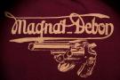 DELUXEWARE (デラックスウエア)　半袖Tシャツ　DLT-1604B　"MAGNAT DEBON"　トップパープル×フットブルー