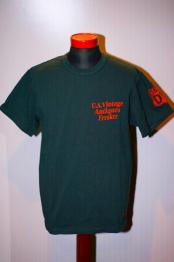 DELUXEWARE (デラックスウエア)　半袖Tシャツ　DLT-2102　"U.S.VINTAGE"　FL.グリーン