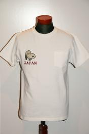 TAILOR TOYO (テーラー東洋) × PEANUTS (ピーナッツ)　スカTシャツ　TT78242　"JAPAN MAP W/SNOOPY"　ホワイト
