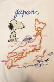 TAILOR TOYO (テーラー東洋) × PEANUTS (ピーナッツ)　スカTシャツ　TT78242　"JAPAN MAP W/SNOOPY"　ホワイト