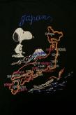 TAILOR TOYO (テーラー東洋) × PEANUTS (ピーナッツ)　スカTシャツ　TT78242　"JAPAN MAP W/SNOOPY"　ブラック