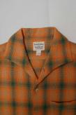 Pherrow's (フェローズ)　半袖イタリアンカラーシャツ　20S-PICS1　オレンジ×オリーブ