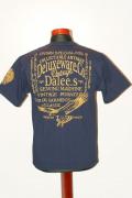 DELUXEWARE (デラックスウエア)　半袖Tシャツ　BRG-DD1　"DELUXEWARE & DALEES"　フットブルー