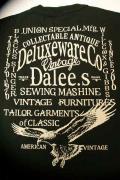 DELUXEWARE (デラックスウエア)　半袖Tシャツ　BRG-DD1　"DELUXEWARE & DALEES"　ブラック