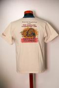DELUXEWARE (デラックスウエア)　半袖Tシャツ　DLT-1504B　"FUEL"　ナチュラル