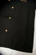 STYLE EYES (スタイルアイズ)　レーヨン・ボウリングシャツ　SE36859　"7167 SAMS"　ブラック