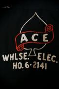 STYLE EYES (スタイルアイズ)　レーヨン・ボウリングシャツ　SE36861　"ACE"　ブラック