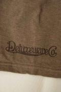 DELUXEWARE (デラックスウエア)　半袖Tシャツ　DLT-1704F　"BROOKLYN"　グレー&ベージュ