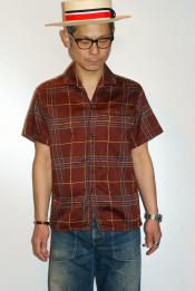 JELADO (ジェラード)　イタリアンカラーシャツ　SG41117　"Vincent Shirts"　チョコレートブラウン