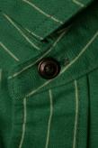 DELUXEWARE (デラックスウエア)　半袖ワークシャツ　WWS-26　"BL STRIPE"　グリーン