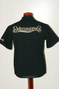 DELUXEWARE (デラックスウエア)　半袖ポロシャツ　BRG-10　"DELUXEWARE.CO"　ブラック