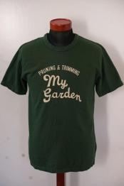 UES (ウエス)　半袖Tシャツ　652411　"MY GARDEN"　グリーン