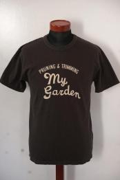 UES (ウエス)　半袖Tシャツ　652411　"MY GARDEN"　ブラック