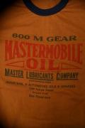 DELUXEWARE (デラックスウエア)　半袖Tシャツ　6902　"MASTER OIL"　ゴールド×D.パープル
