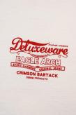DELUXEWARE (デラックスウエア)　半袖Tシャツ　BRGX-22D　"EAGLE ARCH"　ホワイト